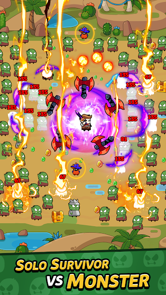 Gameplay from Solo Survivor IO Game